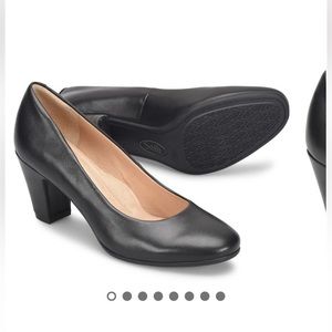 Sofft Lana Black Leather Heels